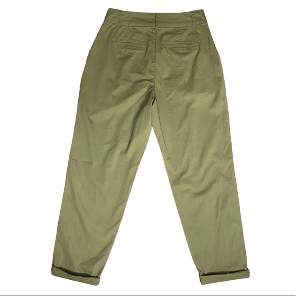 🆕 NWT a new day. Olive Pant Green Cargo Trousers with Rolled Cuff Pockets! [2] - Picture 3 of 8
